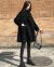 Women's Mid-length Woolen coat Winter 2021 Korean style casual small women's loose slimming black woolen coat women