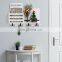 Wooden Key Holder for Wall Decorative Mail Shelf Sorter Organizer Wall Mounted with 5 Hooks for Keys Letters Bills