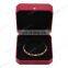 Wholesale custom logo packing boxes with black velvet  for bracelet and bangle jewelry box