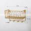 Best selling bathroom metal wire shelving rack  living room wire storage racks with bamboo ball bathroom accessories rack