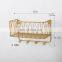 Best selling bathroom metal wire shelving rack  living room wire storage racks with bamboo ball bathroom accessories rack