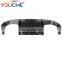 3 pcs/set V style carbon fiber rear bumper diffuser for BMW M3 M4 F80 F82 2014-2018