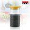Borosilicate glass jar ,Coffee bean storage jar ,Canister with PP plastic Lid, Various color available