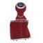 5/6 Speed Genuine Leather Red Line Manual Gear Shift Knob Cover For Volkswagen GOLF 7 VII MK7 5G1 711 113 D 5G1711113D
