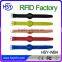 Printing logo Silicone RFID bracelet wristband with ultralight chip