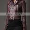 Lace Cropped Biker Jacket