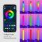 2PCS Computer TV Voice-Activated Pickup Rhythm Light Music Sync Color Changing RGB Led Strip Built-in Mic,Bluetooth App Control LED Tape Lights with Remote (Multi-Colored）