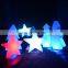 Christmas led light battery /event wedding outdoor portable Christmas holiday decoration PE plastic led tree star snow light