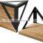 High Quality Rectangular Hanging Kitchen Designer Bamboo Wall Brown Furniture Float Shelves