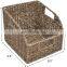 Vietnam naturel high quality laundry basket Hand Woven seagrass Wicker Baskets with Built-in Handles,  rattan basket