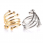 Wholesale Metal 6 Pearls Spiral Wedding Gold Napkin Ring