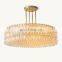Hengzhi Modern Luxury Dining Hotel Circular Celling Lighting CHIARA CLEAR GLASS ROUND CHANDELIER 47