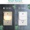 Small US EU Type Socket LED Sensor Light for Home Dusk to Dawn