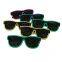 Party Decoration Black Lens USB Charging EL Light up Sunglasses Wireless Rechargeable LED Glasses