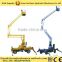 China hot sale 360 angle rotated boom lift/spider lift platform for aerial work