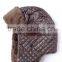 custom fur winter cap with ear flaps