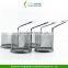 Mini Chrome Chip Fryer Serving Food Presentation Basket by Kitchen Stars