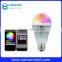 Smart phone control RGBW wifi 9W Led bulb light, smart led bulb