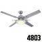 Simple Design Quite Wind Brushed Nickel Ceiling Fans With Light