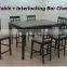 HIGH QUALITY, Dining Bar Set, Bar Table, Bar Chair, Marble Table, Lesly Marble