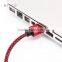 2 in 1 USB Fast Charger Cable Data Sync with Nylon Braided aluminum for iPhone/iPad/for Samsung