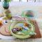 beauty bamboo fiber eco friendly bamboo dinner plates set, disposable bamboo lunch box