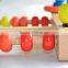 Children's Educational Beads Wooden Toys Supplier OEM/ODM Animal&Fruit Patterns Printing Wood Bead for Baby
