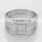 CYW gentleman valuable silver ring micro inlays zircon rings for bollywood