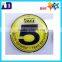 custom metal logo stickers with strong adhesive