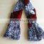 Hot selling colorful real rex rabbit fur scarf with rose flower
