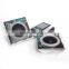 Audio Fold and Play Recycled Cardboard paper Speakers in triangle shape, Flowers Design, Pack of 2