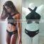 Sey tight bandage split bikini swimwear bikinis fashion women hollow