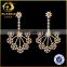 artificial women jewelry snowflake shape beautiful fashion chandelier earrings