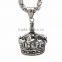 Never fade man stainless steel Roman crown pendant with stock