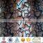 White Black and Brown Color Printed Velboa Fabric