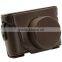 Factory competitive price brown fancyleather Camera Bag in Dongguan