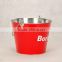 vivid color serviceable tin ice bucket for beer freeze