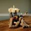 Art Craft Wood Tree Branch Candle Holder for Club