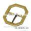 Anti brass brush effect hexagon shape buckle bee house shape pin bar buckle for handbag