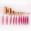 2016 newest fashionable mermaid makeup cosmetic brush set girl make up wholesale