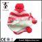 Soft warm hat in knitting wool for babies