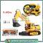 Hot and new 1:18 simulation multifunction remote control 12CH 2.4G rc engineering excavator truck toy in 2016                        
                                                                                Supplier's Choice