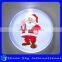 Frosted Surface Plastic Christmas Pin 5cm Big Round Light Up Led Pin