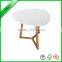 Stylish wood round tea table