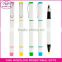 cheap wholesale fluorescent pen with cap, ballpoint pen with colored marker pen highlighter