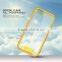 For Apple IPhone 6 Bumper Case, Fashion Hybrid Color Clear Hard Case With TPU Side Bumper Cover Case For Apple IPhone 6 4.7 5.5
