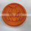 Halloween gift silicone PUMKIN design cookie biscuit stamp with wooden handle