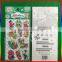 animal number embossed PVC stickers for children