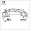 KB13696-K Hot Selling Best Quality Fashion Men's Stainless Steel Ripple Bracelet