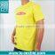 custom print short sleeve 100% plain cotton yellow brand t-shirt